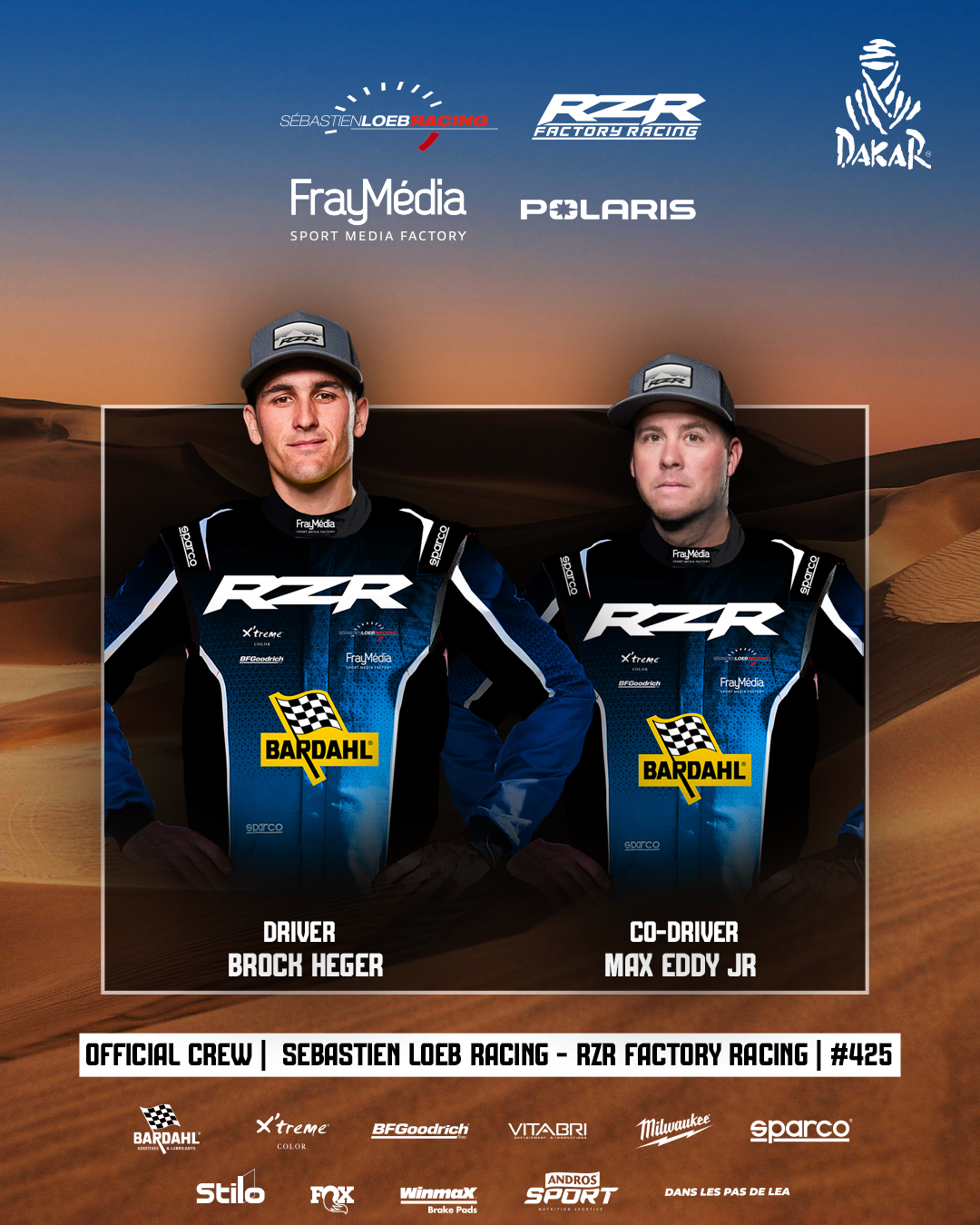 Polaris RZR se vrací na Dakar obhájit titul v kategorii SSV