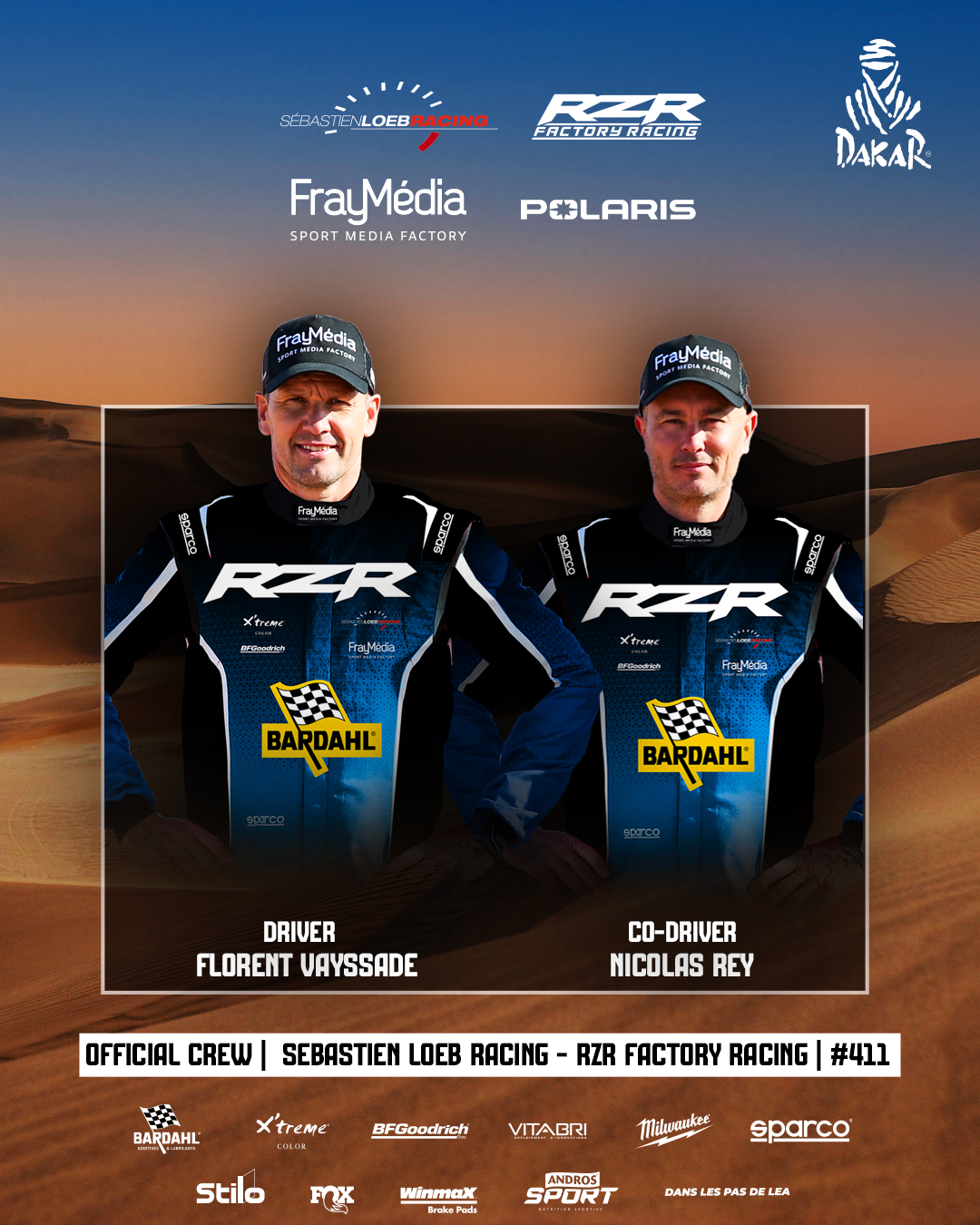 Polaris RZR se vrací na Dakar obhájit titul v kategorii SSV