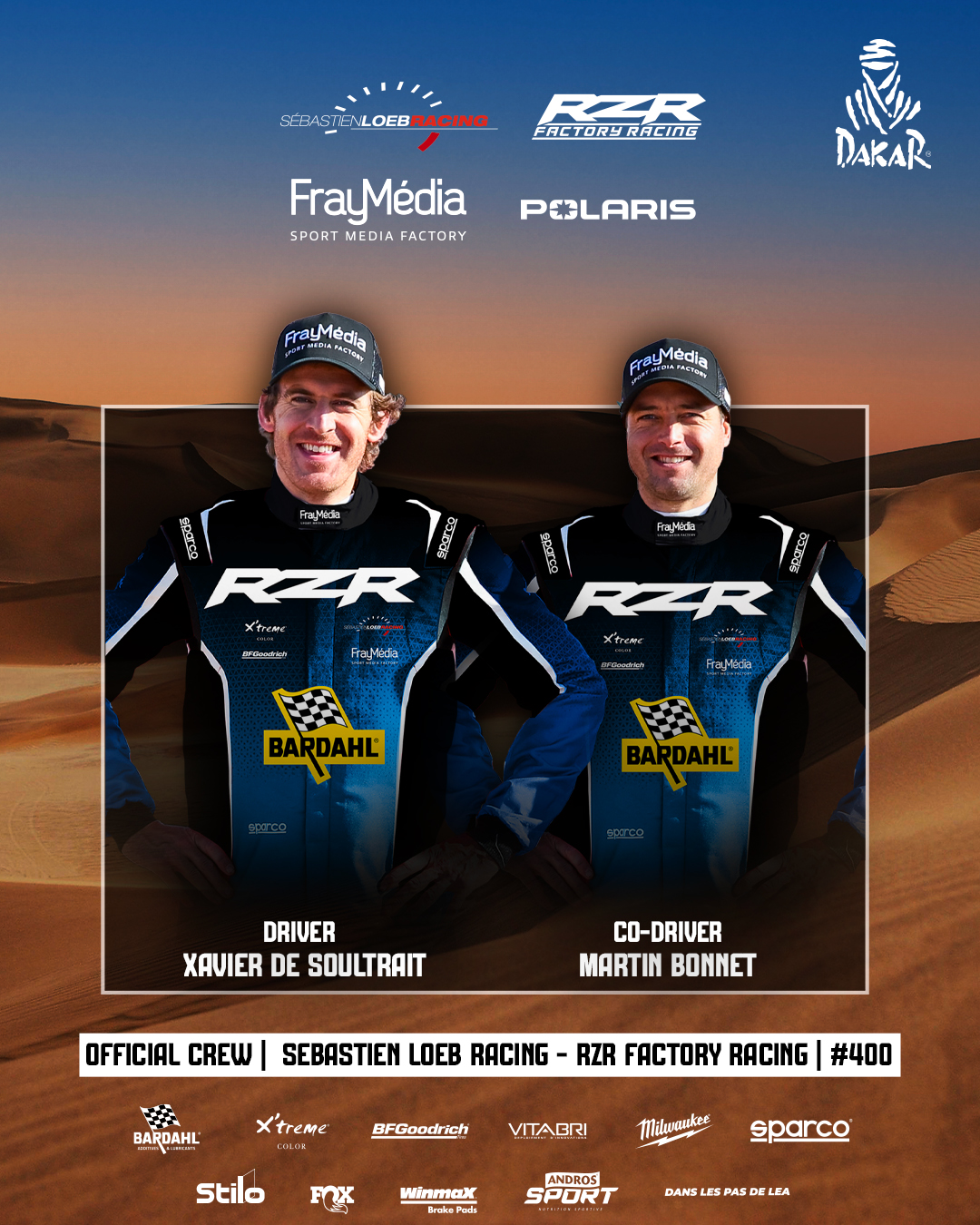 Polaris RZR se vrací na Dakar obhájit titul v kategorii SSV